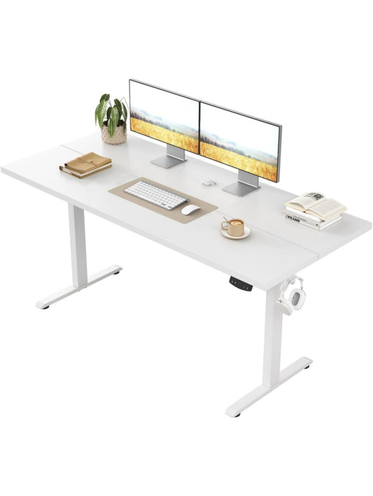 Elektrisch hohenverstellbarer Schreibtisch 100 x 60 cm mit zwei Speicherpositionen