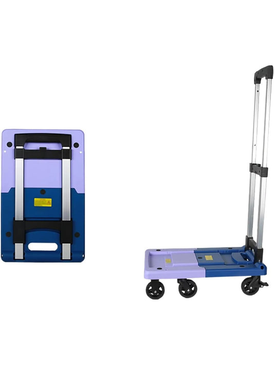 Plattform Transportwagen mit sechs TPR Rollen und 250 kg Tragkraft fur Lager Haushalt und Supermarkt