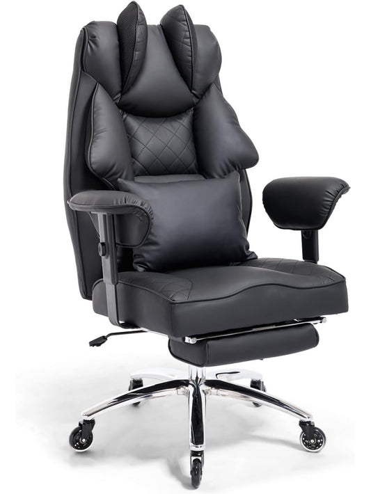 Ergonomischer Chefsessel bis 200 kg mit Fussstutze
