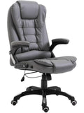 Burostuhl aus anthrazitfarbenem Kunstleder fur Buro und Homeoffice fx8150322